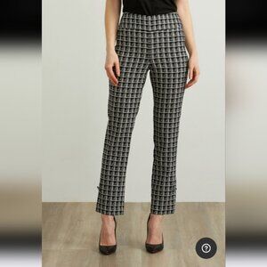 Joseph Ribkoff jacquard pull on pants